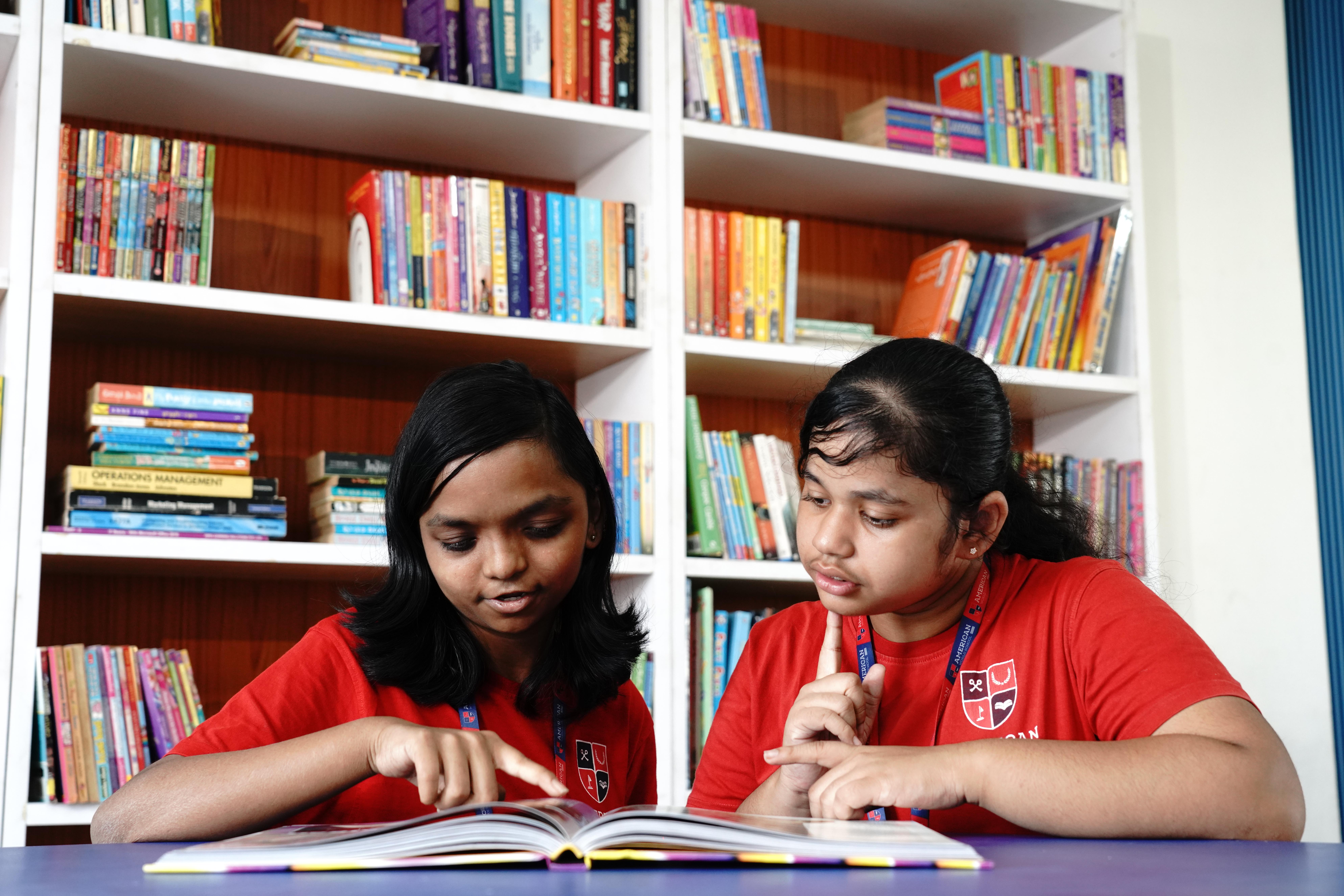 AWS students studying together