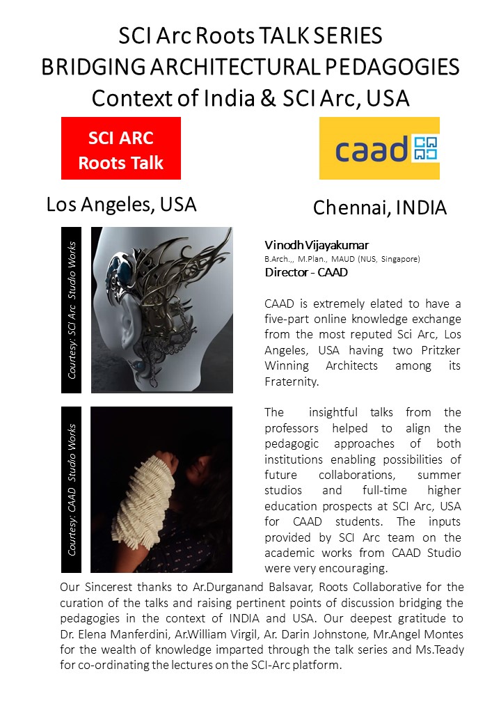 United States — CAAD ROOTS SCI-Arc Talk Series — image 2